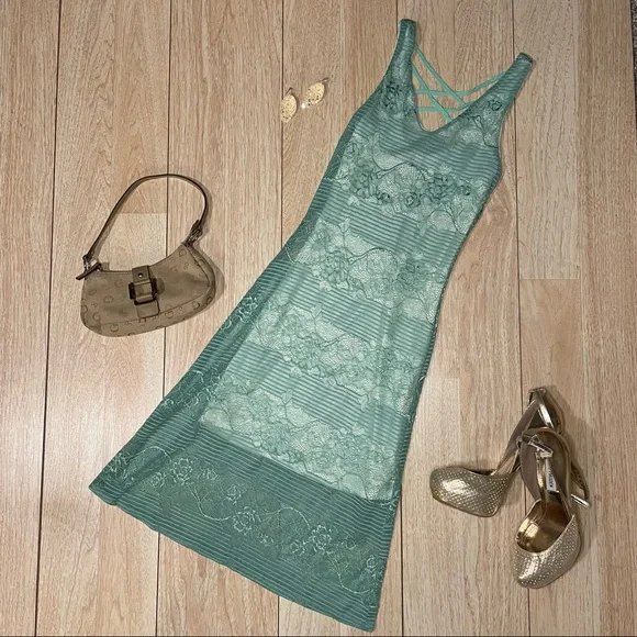 Charlotte Russe | Dresses | 24 Xs Charlotte Russe Aqua Lace Dress | Poshmark